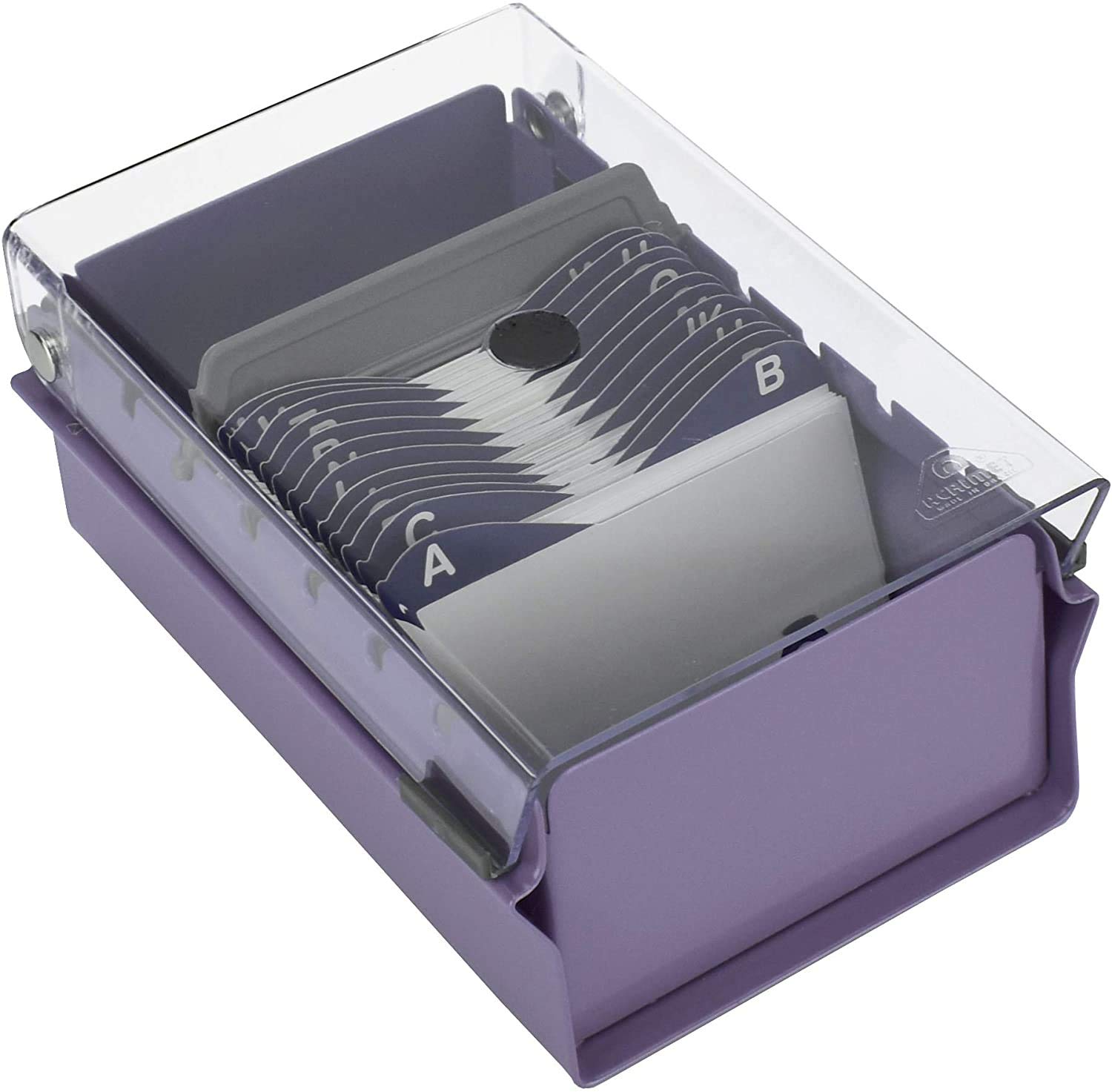 Acrimet Index Business Card Size File Holder Organizer Metal Base Heavy