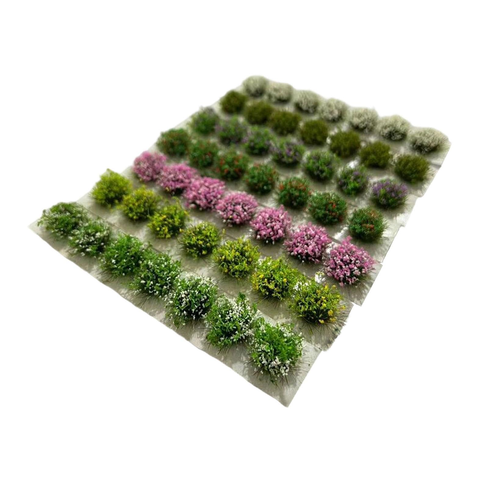 Static Grass Tufts DIY Flower Cluster Sand Table Railway Architectural Model-image-39