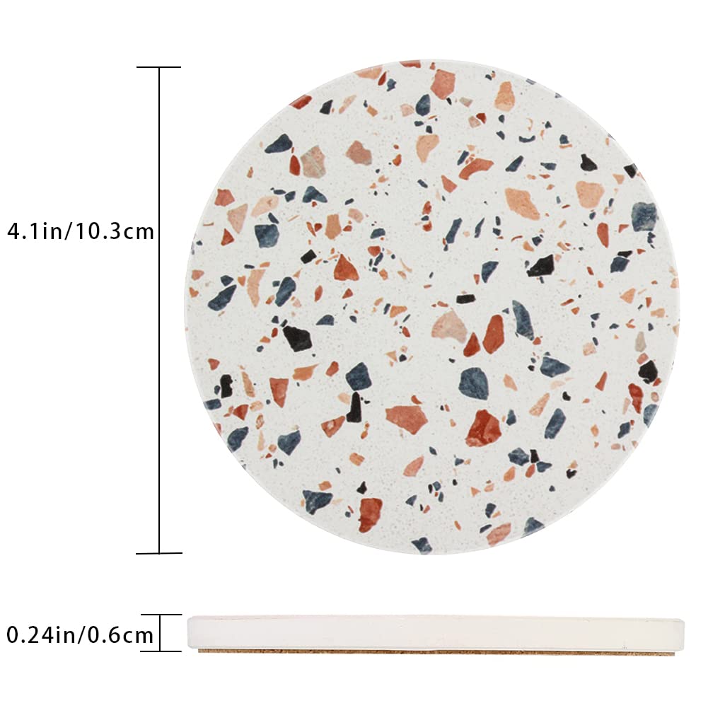 8 Set de Table Rond Lavable 38 cm, Dessous de Table Ronde sous Assiette Beige, Dessous de Verre Tissés Ronds en Antidérapant Résistant Chaleur, Napperon Tressé Placemats pour Table à Manger, Cuisine