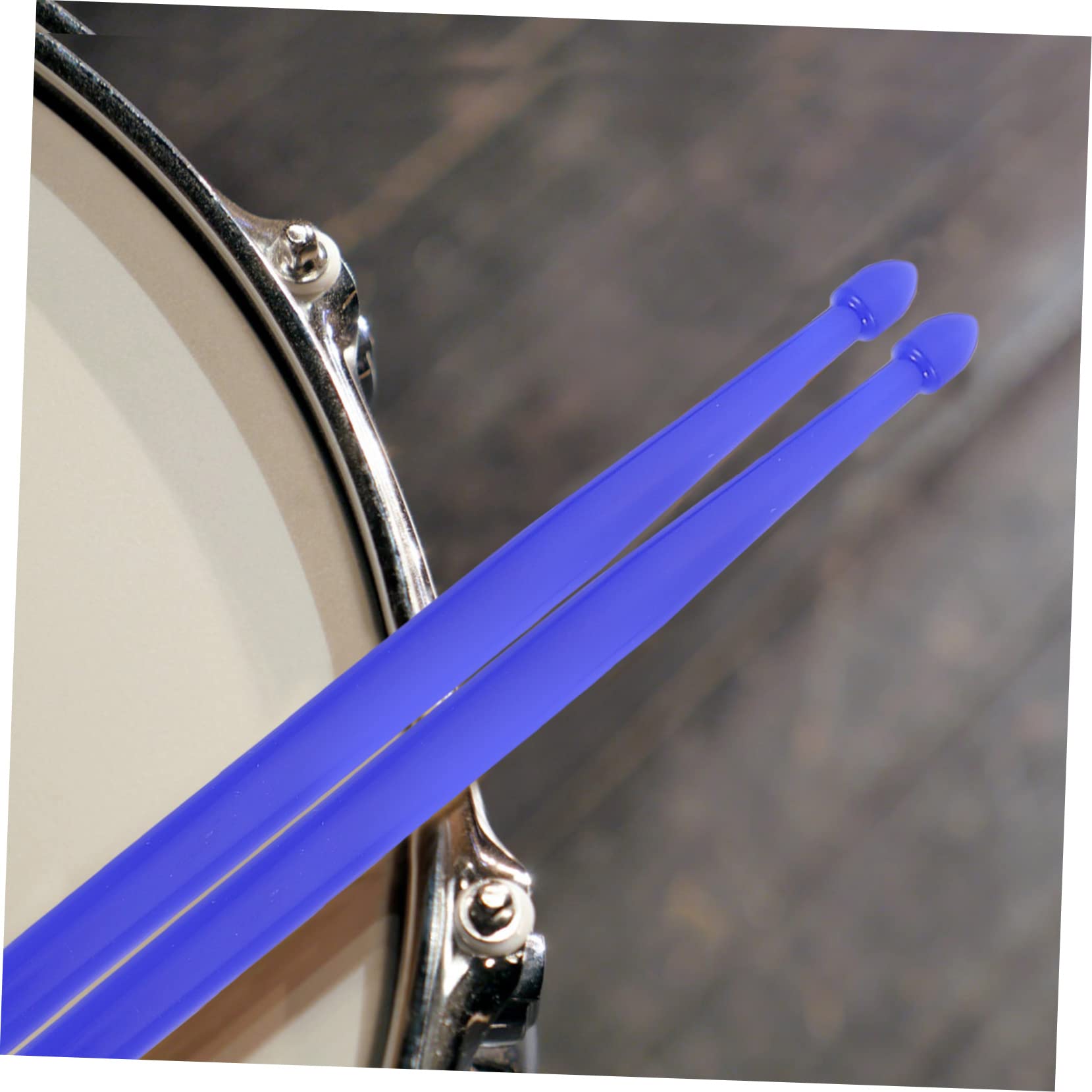 Abaodam 2paare Professionelle Doppelseitige Schlagzeugstöcke Aus Nylon Vielseitige Und Langlebige Percussion-sticks Für Optimale Geeignet Für Schlaginstrumente Dunkelblau
