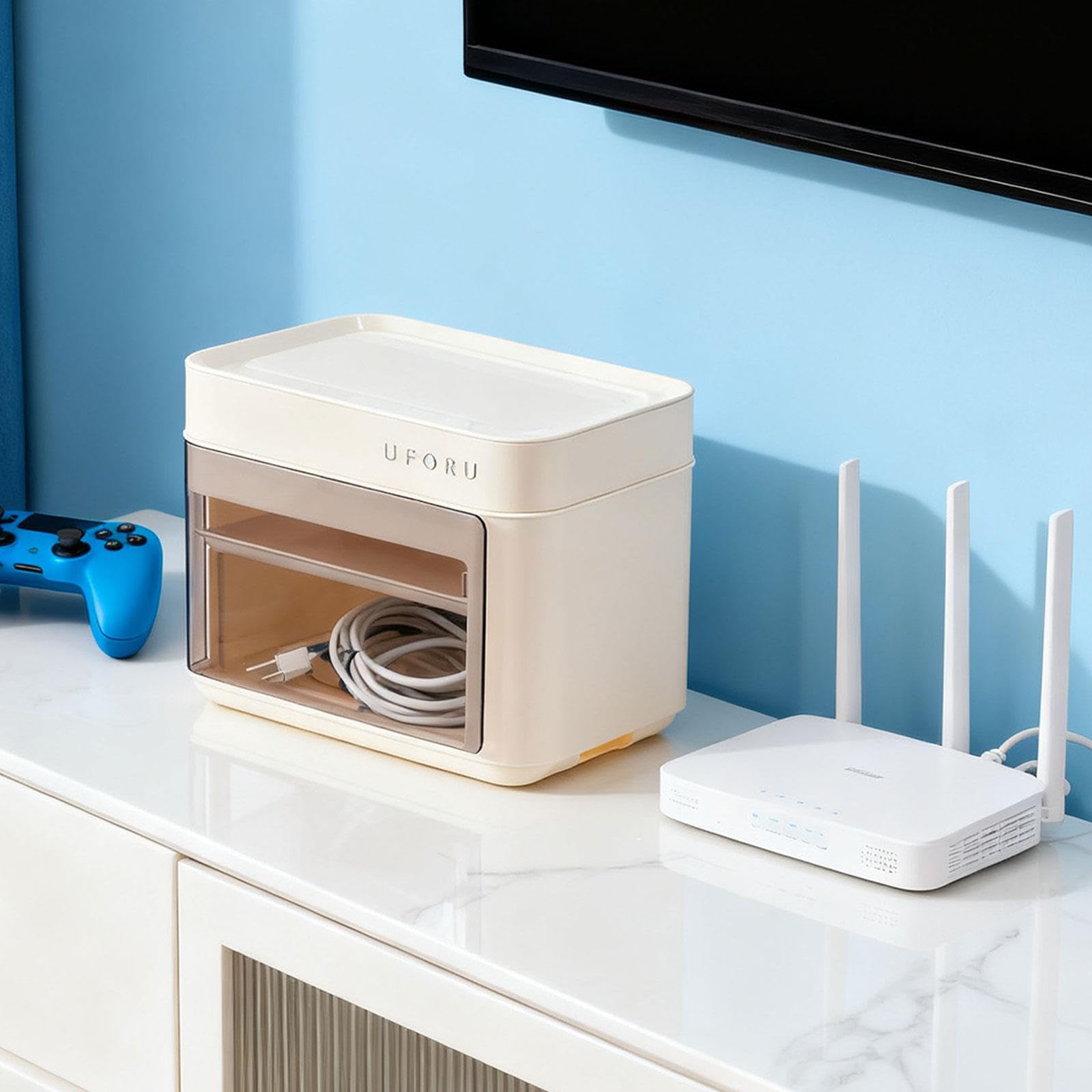 Organizer Cavi Per Router | facile accesso, dissipazione calore, grandi dimensioni, per router e adattatori