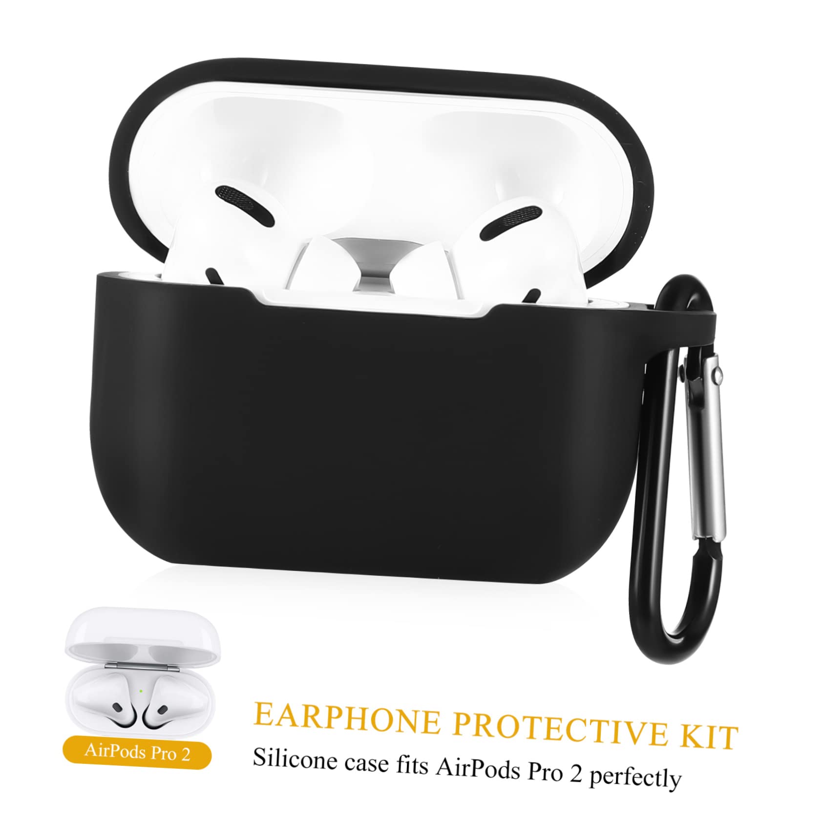 UKCOCO 5stücke Silicone Earbuds Case Mit Anti-Lost Lanyard Schutzhülle Für Pro Tragbares Design Stoßfest Inklusive Karabiner