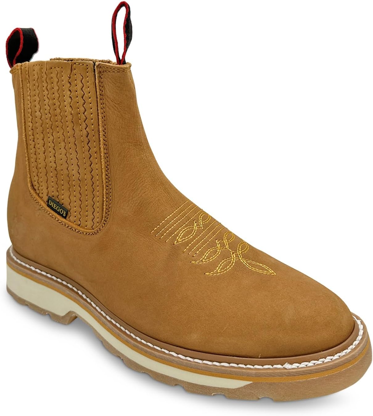 Western Shops Mens Short Ankle Western Rodeo Cowboy Boot