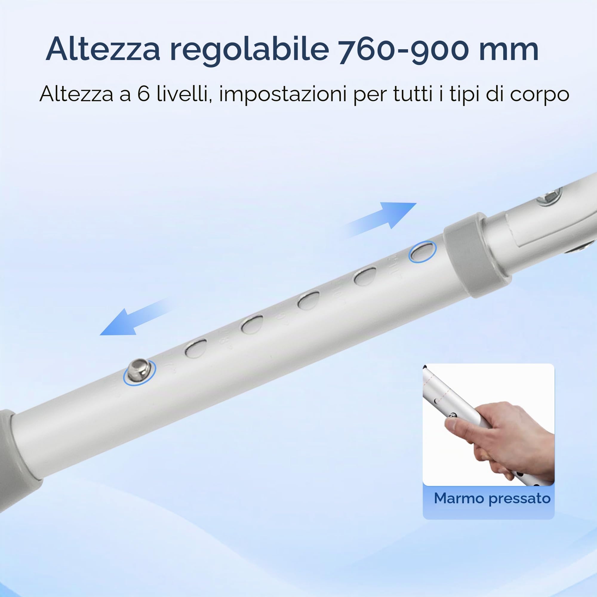 yuwell Deambulatore Pieghevole Leggero | Walker Regolabile per Anziani | Aiuto alla deambulazione compatto e portatile per anziani e pazienti in fase post-operatoria (YU730)