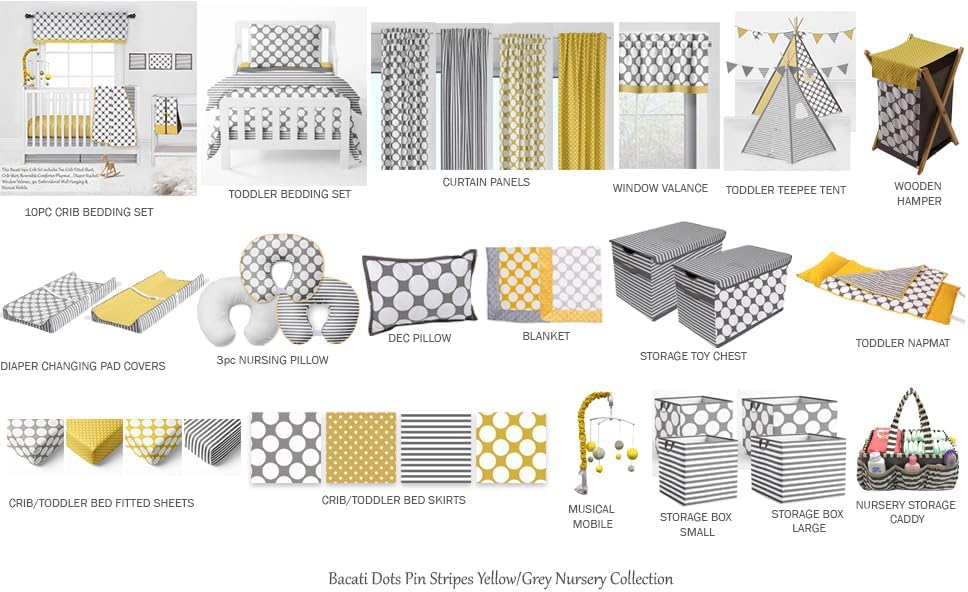 Miniatura 7 de Bacati - Paquete de 2 sábanas bajeras grandes suaves y transpirables de 100% algodón percal para cuna Se adapta a colchones estándar de 28 x 52 x 5