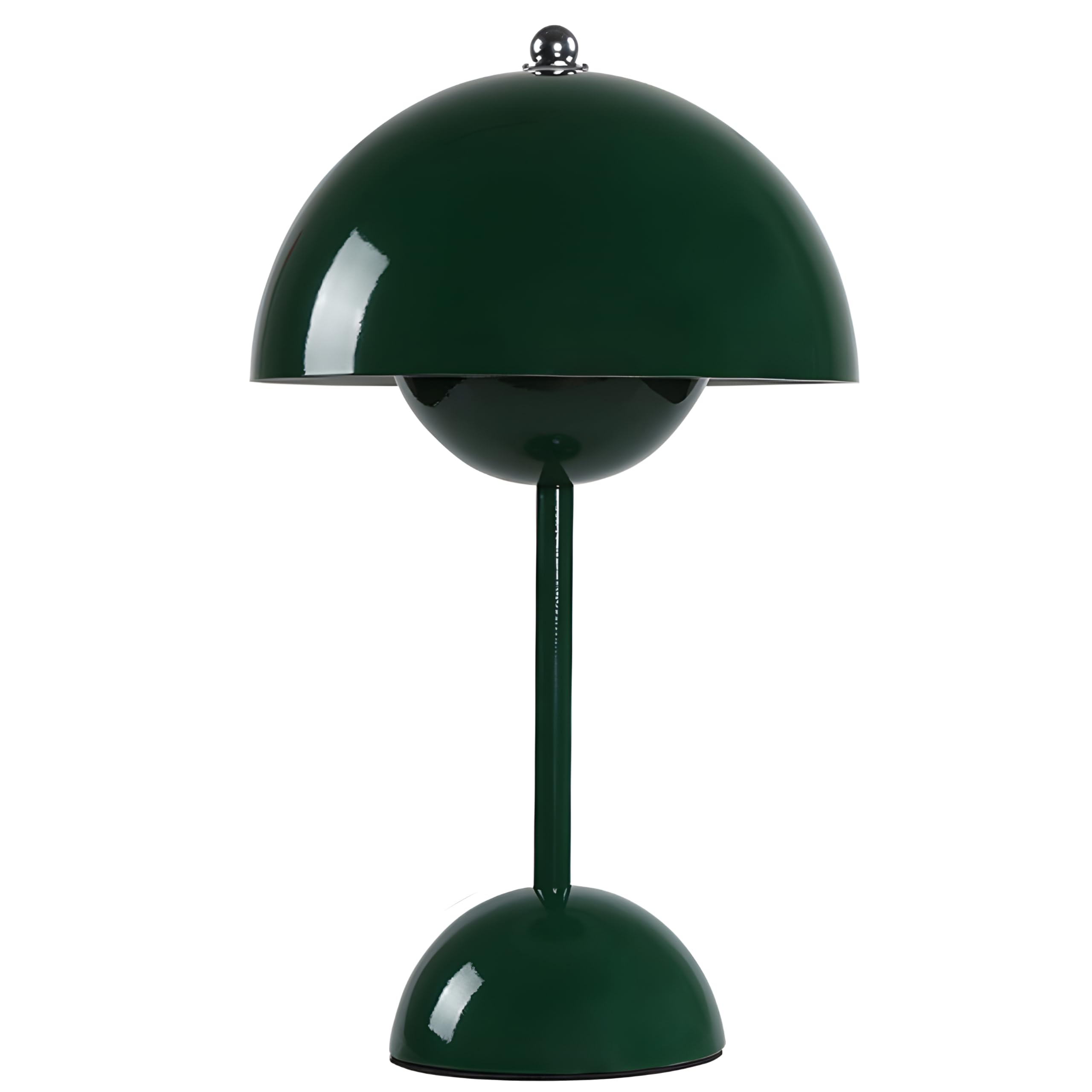 HSKJTT 1500 MAh LED Flowerpot Lamp, Mushroom Lamp Table Lamp Wireless Touch Dimmable USB Rechargeable Night Light with 3 Brightness Mushroom Night Lamp,Dark Green