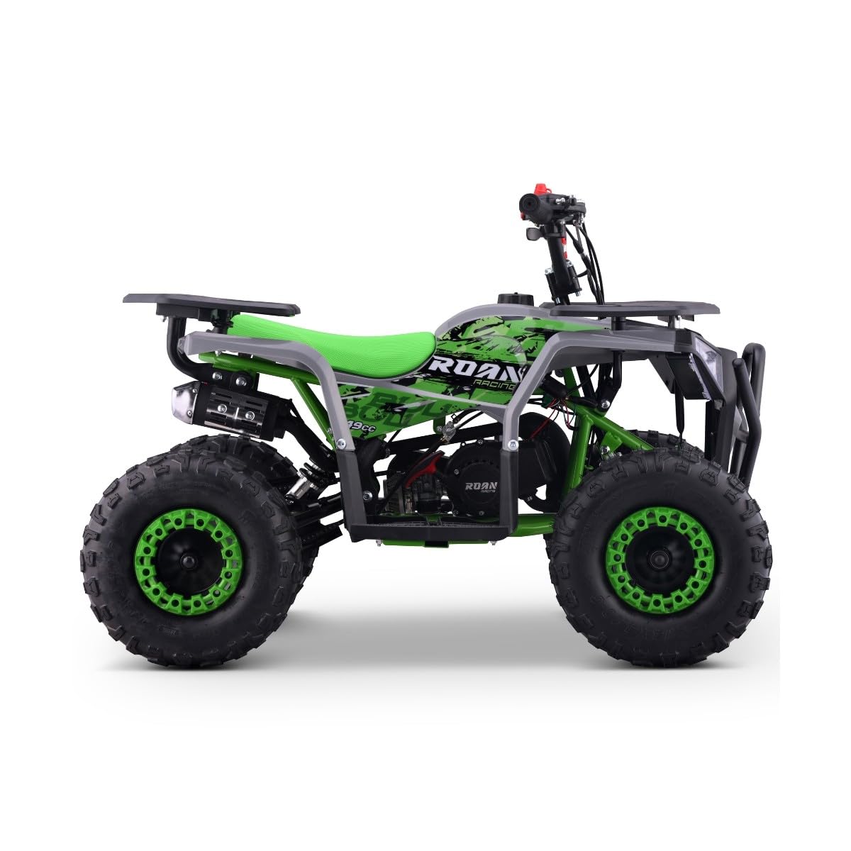 Mini Quad I-Bull de Gasolina 49cc, Tipo ATV para niños, Verde, (Gasolina Mezcla) niños de 4 a 10 años