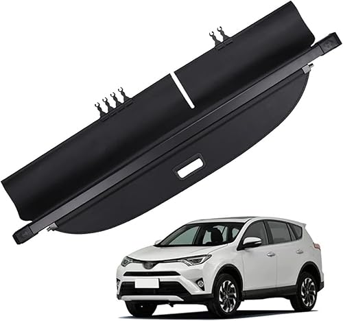 Miniatura 10 de Funda de carga retráctil para maletero, compatible con Toyota RAV4 2014-2018, impermeable, cubierta de carga de privacidad, accesorios para