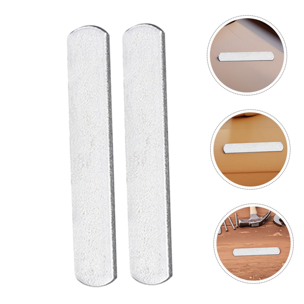8 Stück Galvanisierte Stahlgewichtsscheiben 12x2,5x0,7cm Beschwerte Metallplatten für Bein und Armtraining Fitness Krafttraining Gewichtsweste Zubehör