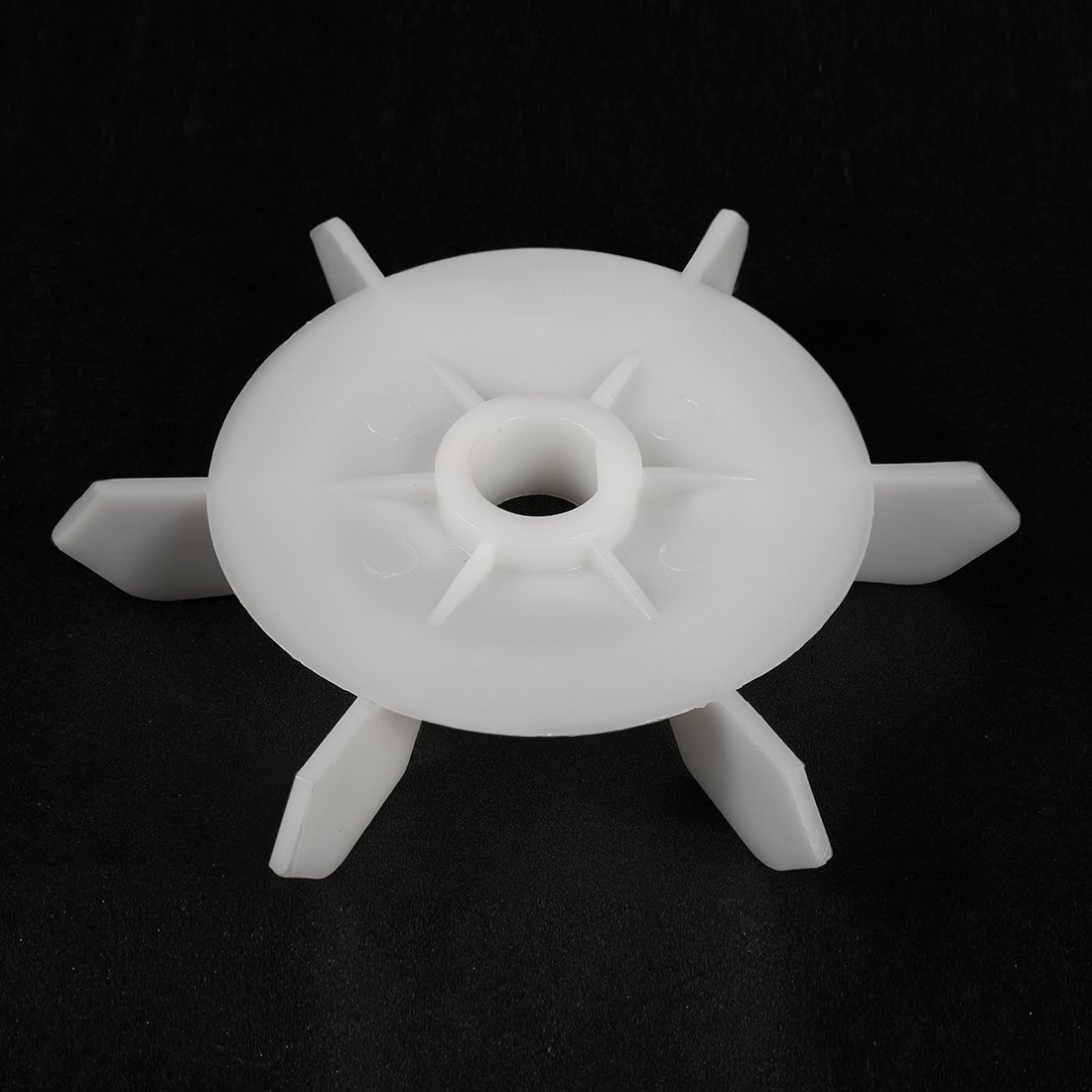 sourcing map 1Pcs Ventilador De Motor Impulsor 148 * 20mm D Eje De Plástico Blanco De Sustitución 6 Paletas