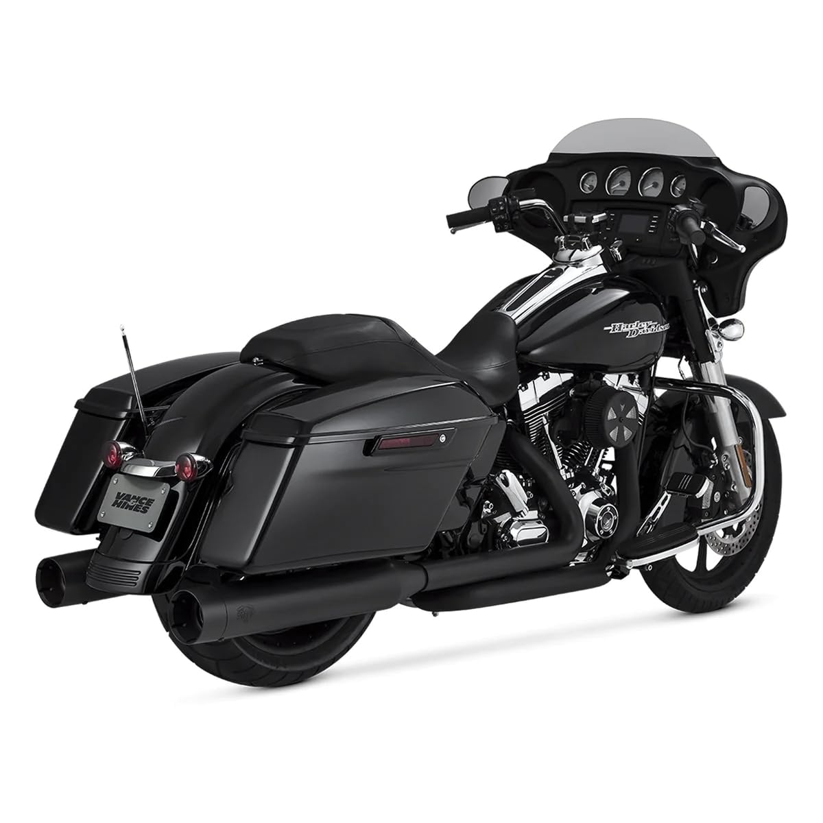 Amazon.com: Vance & Hines Titan Oversized 450 Slip Ons Black with 