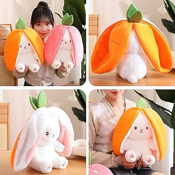 Cocoonist コクーニスト新品うさぎぬいぐるみ イチゴ大小2点セット Cocoonist コクーニスト新品うさぎぬいぐるみ イチゴ大小2点