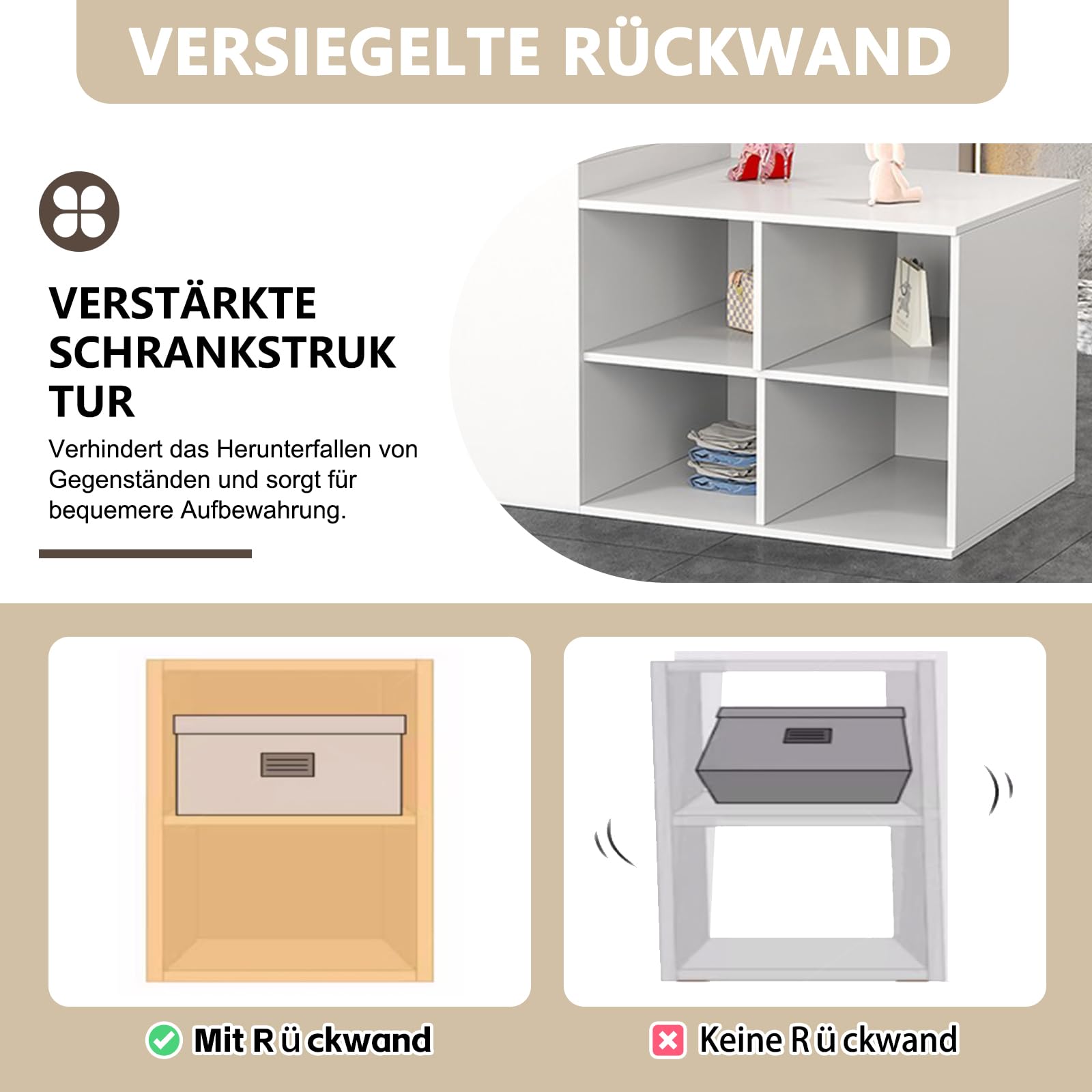 Empfangstheke, Modern Empfangstresen mit Schließfach und 2-Stufigem Design, 140–240 cm Großer Thekentisch, Geeignet für Salons, Büros, Lobbys, Einzelhandelsgeschäfte