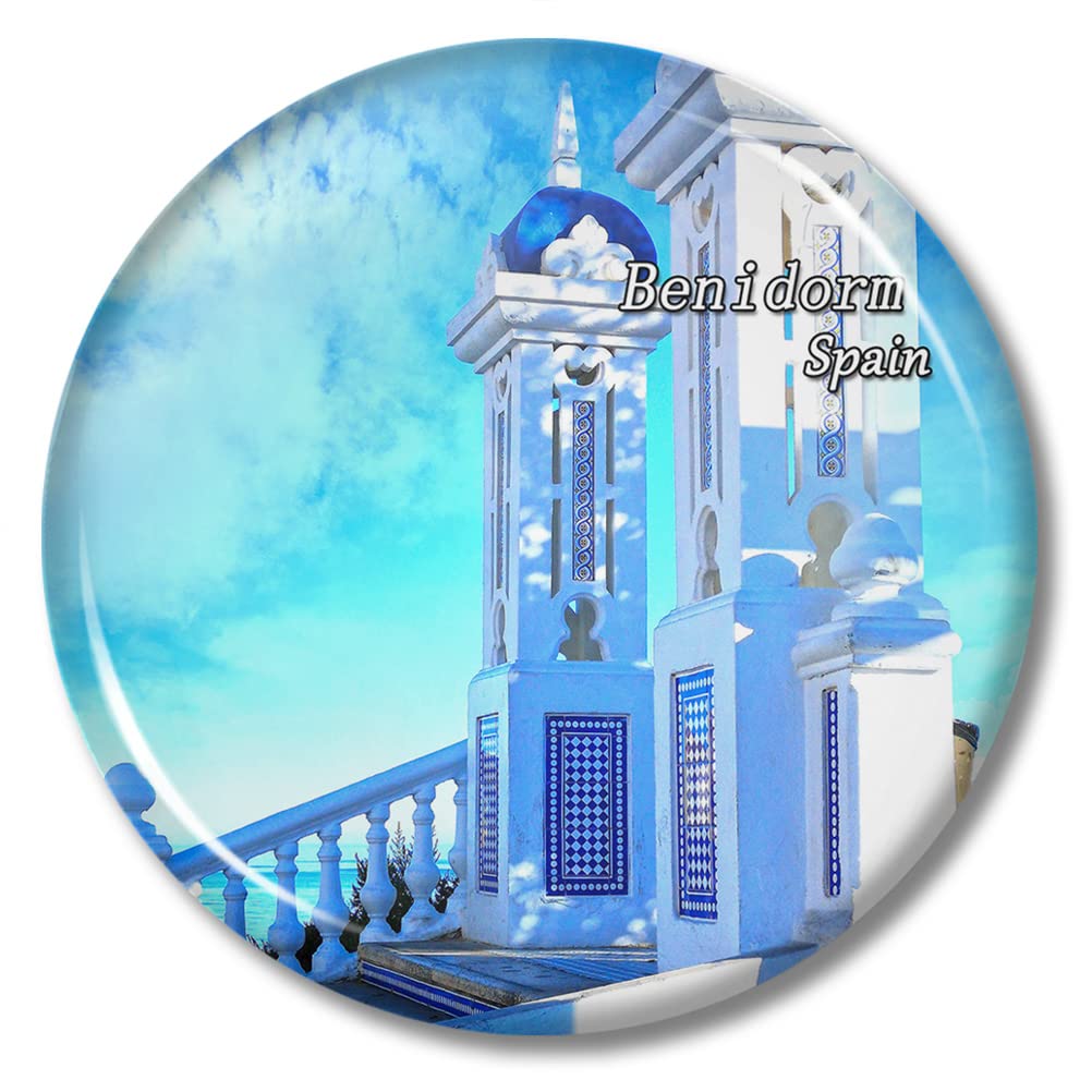 Lywallca Spain04260 Spain Benidorm Magnet Fridge Sticker 2.28 Inch