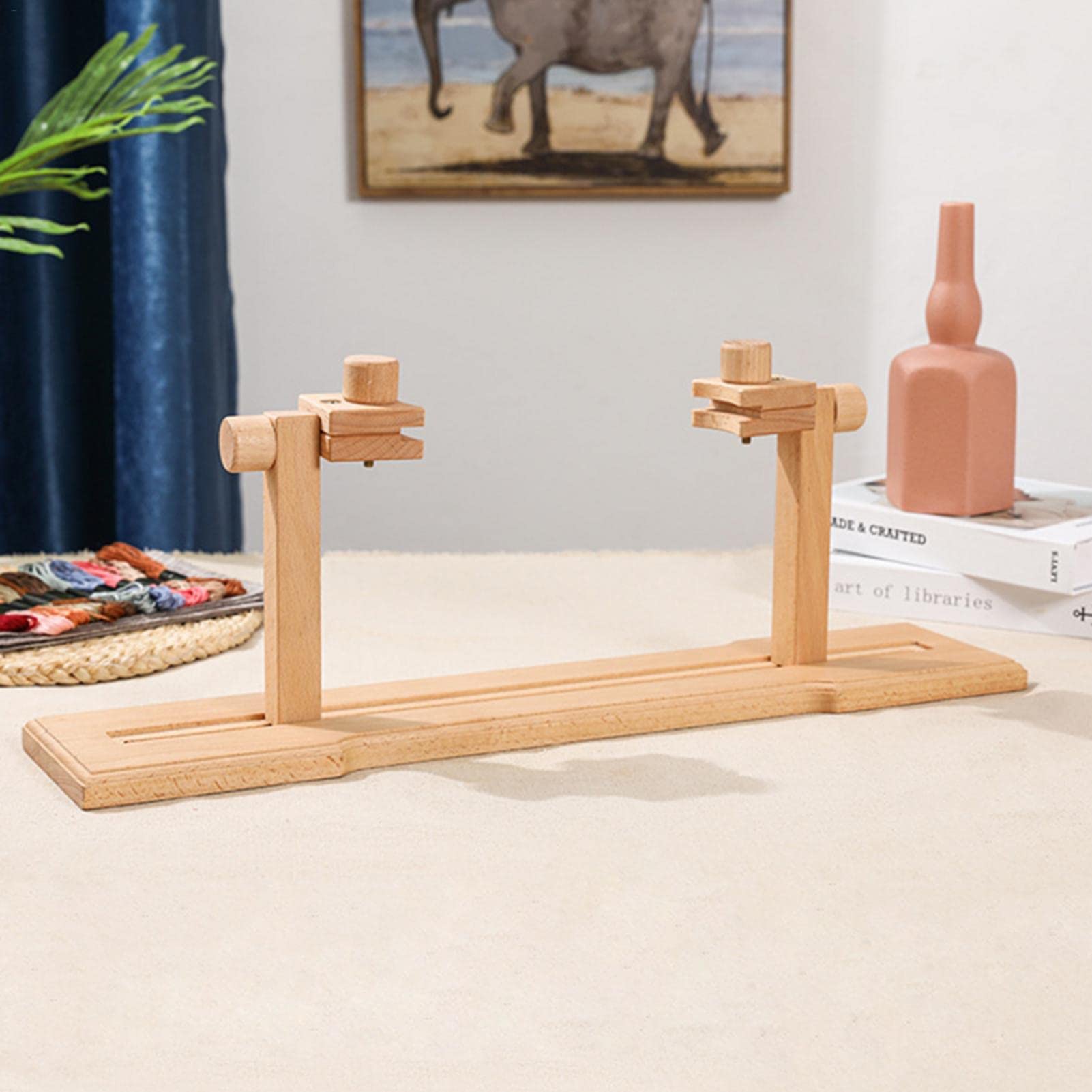 Kreuzstich-Ständer, Holz-Stickrahmen, Tisch und Schoß, freihändiger Ständer, Halter für Stickerei, Desktop, Kreuzstich, DIY-Bastelwerkzeug