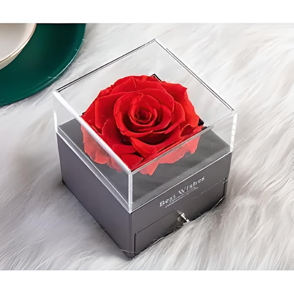 Preserved Real Red Rose Gift Box for Mom, Eternal Roses Forever Flowers Gifts for Girlfriend,Wife,Mother,Birthday Anniversary All Special Day Romantic Gifts(Without Necklase)-image-28