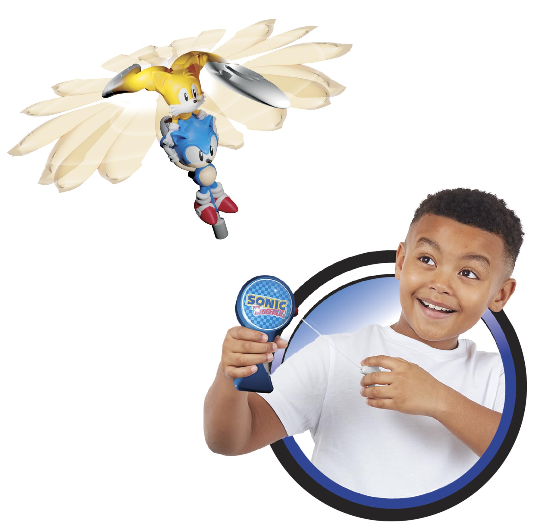 Lansay Flying Heroes – Sonic – Statuetta volante e lanciatore – Personaggi dei videogiochi – a partire dai 6 anni