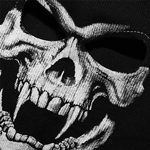 Image of WTACTFUL 3D Scary Skeleton Mask Skull Mask Grim Reaper Mask for Halloween
