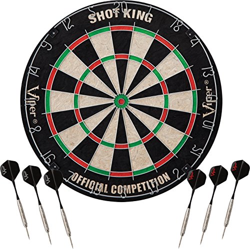 image for Viper Stadium Cabinet & Shot King Sisal/Bristle Dartboard Play-Ready B