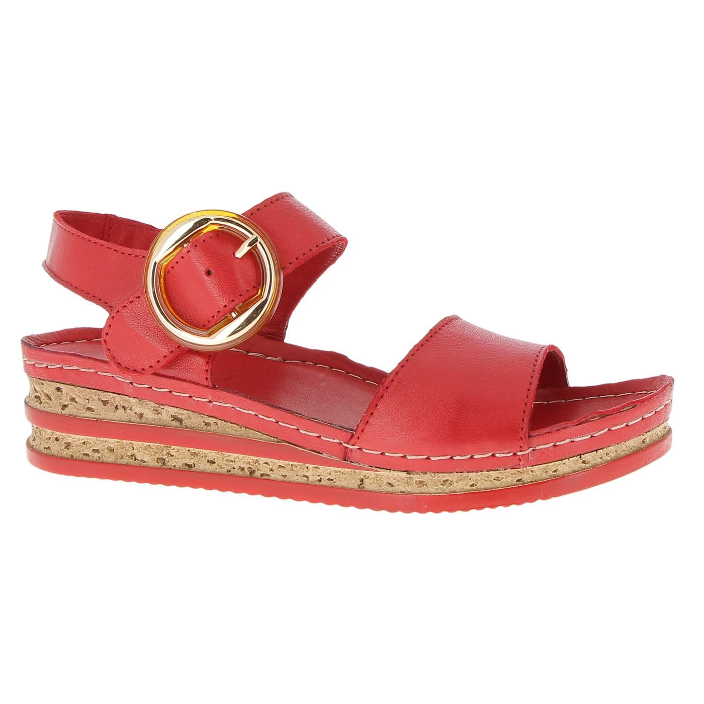 Andrea Conti Women's Sandals, chili, 8 UK