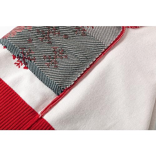Image of Ugly Christmas Sweater Kids Girls Boys Reindeer Snowflake Knitted Xmas Holiday Pullover Sweater 2-9 Years Old