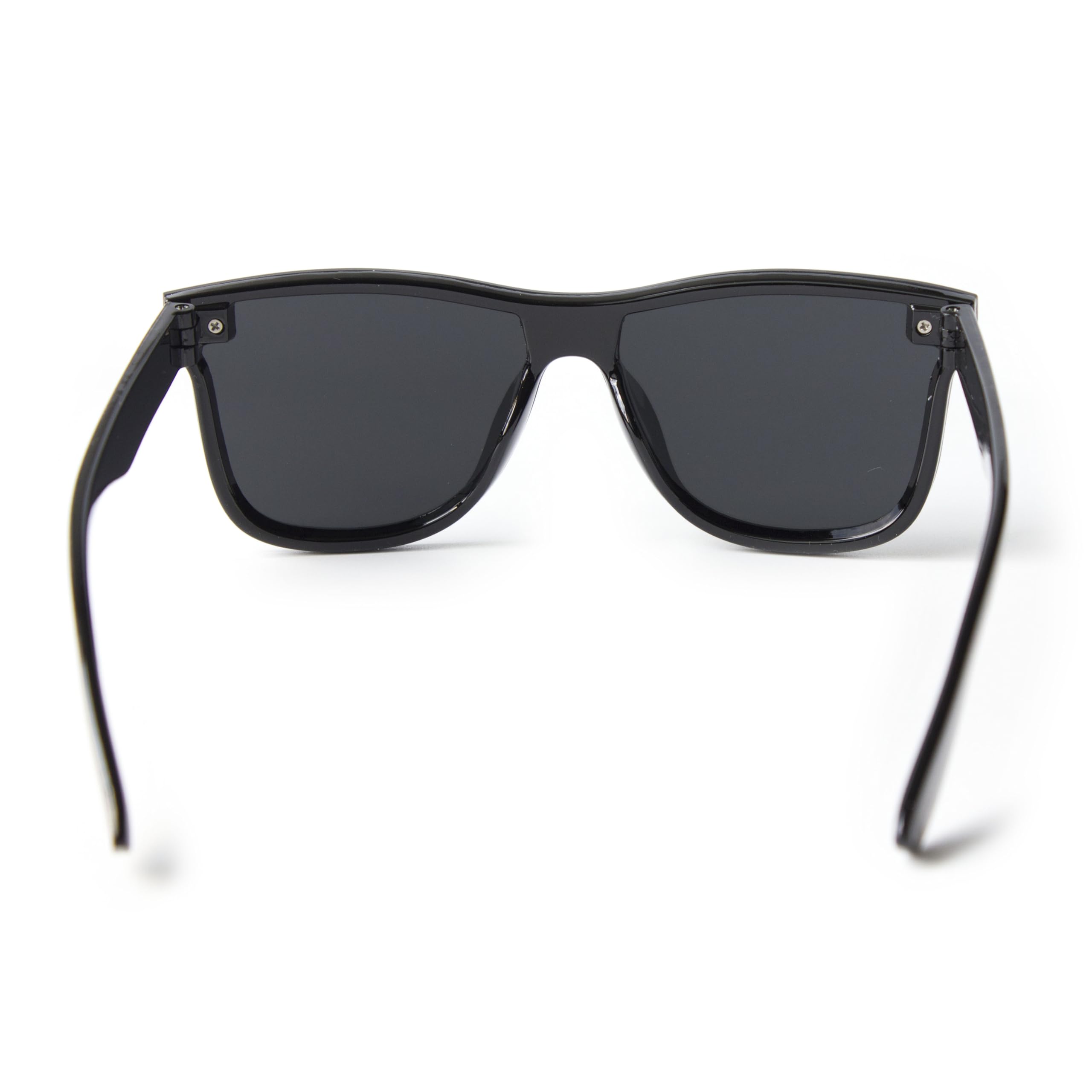 Occhiali da sole monopezzo con lenti a specchio, protezione UV400, senza cornice, per uomini e donne, per guida, viaggi e moda