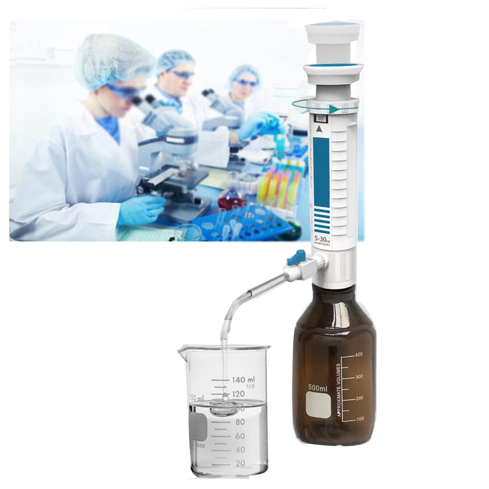 Distributeur sur bouteille DA pour vos dosages de flacons