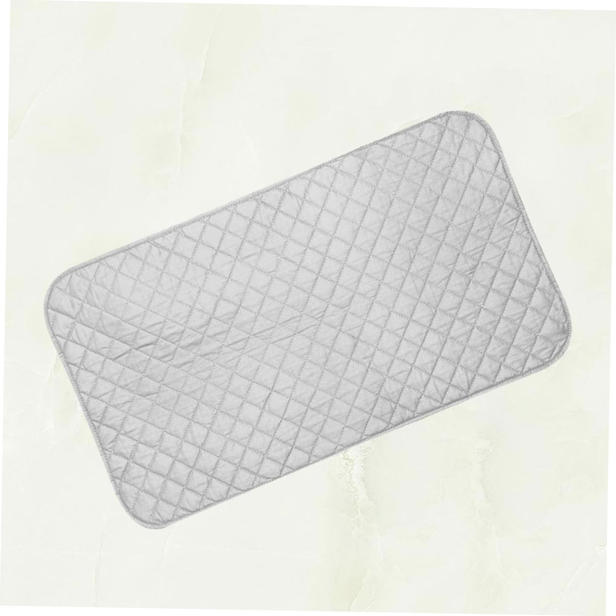 Tappetino da Stiro Antiscivolo 55x120 Cm in Cotone | Resistente alle Alte Temperature, Argento, Portatile, per Piani e Zona Ripostiglio, Adatto a Capi Sottili