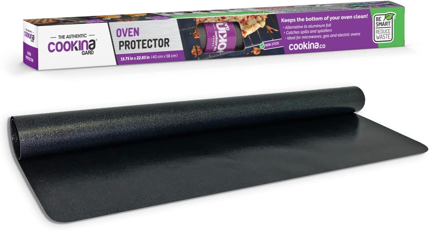 Gard Reusable Non-Stick Oven Liner, Flat, Graphite With Sparkles