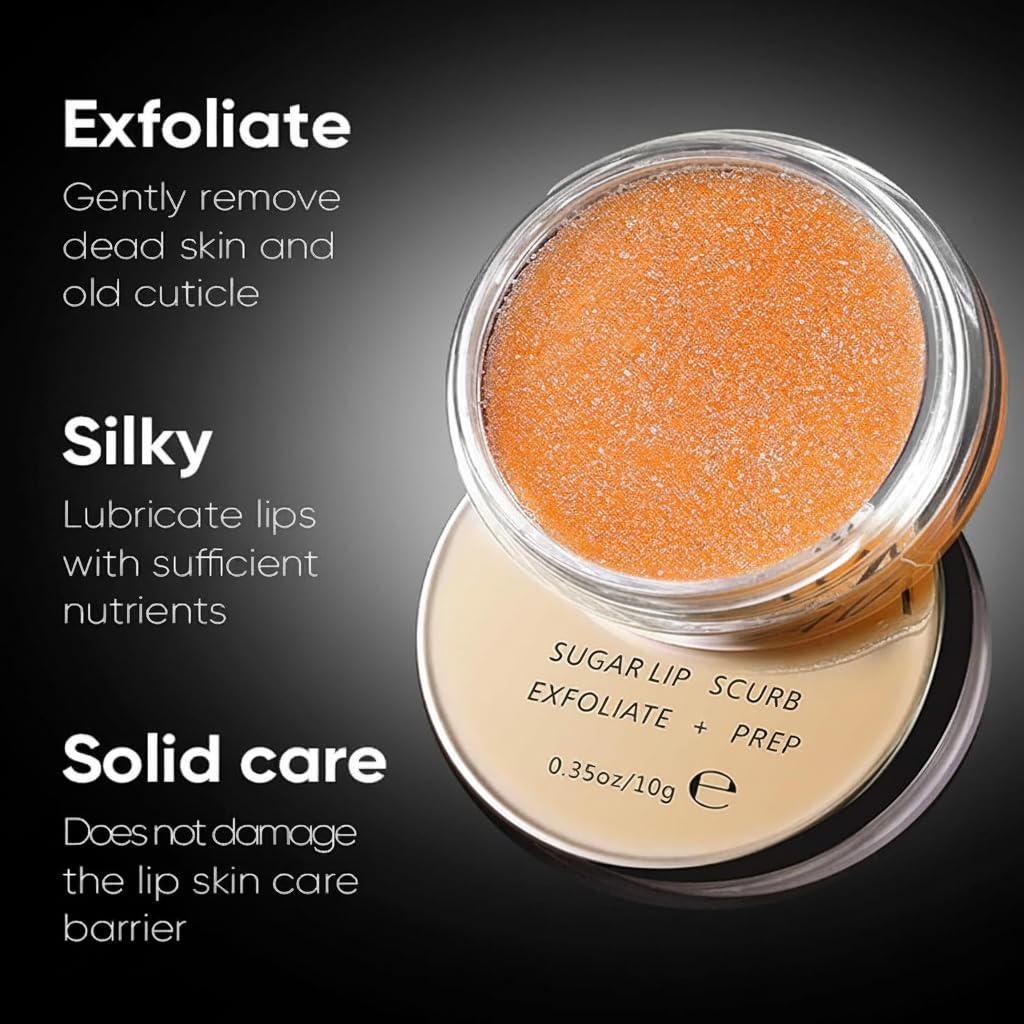 Azonee Lip Care Kit, Lip Scrub, Lip Sleeping Mask and Lip Soothing Primer Moisturize and Nourish Hydrated Lips, Daily Lip Care Essential Lip Makeup