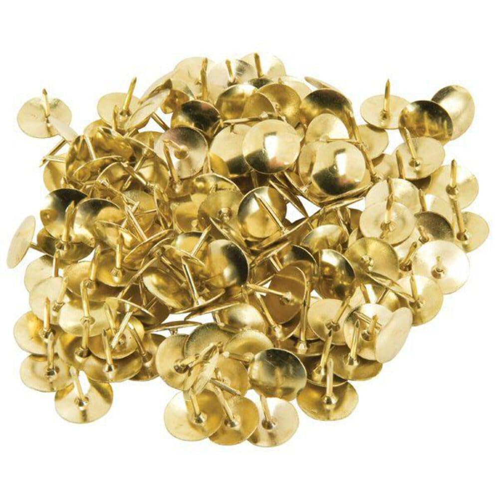 Bayonet Brass Plated Solid Head Drawing Pins (50) - 10404