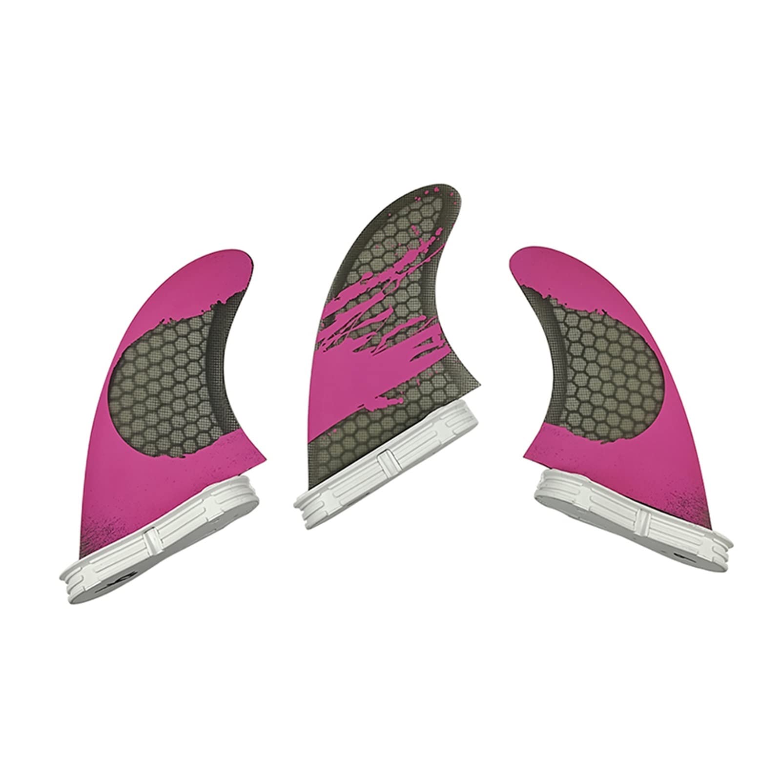 2 Fins G3/g5/g7 Surfing Surfboard Fin 3Pcs/Set Paddle Surf Accessory for Paddle Board(Purple L)
