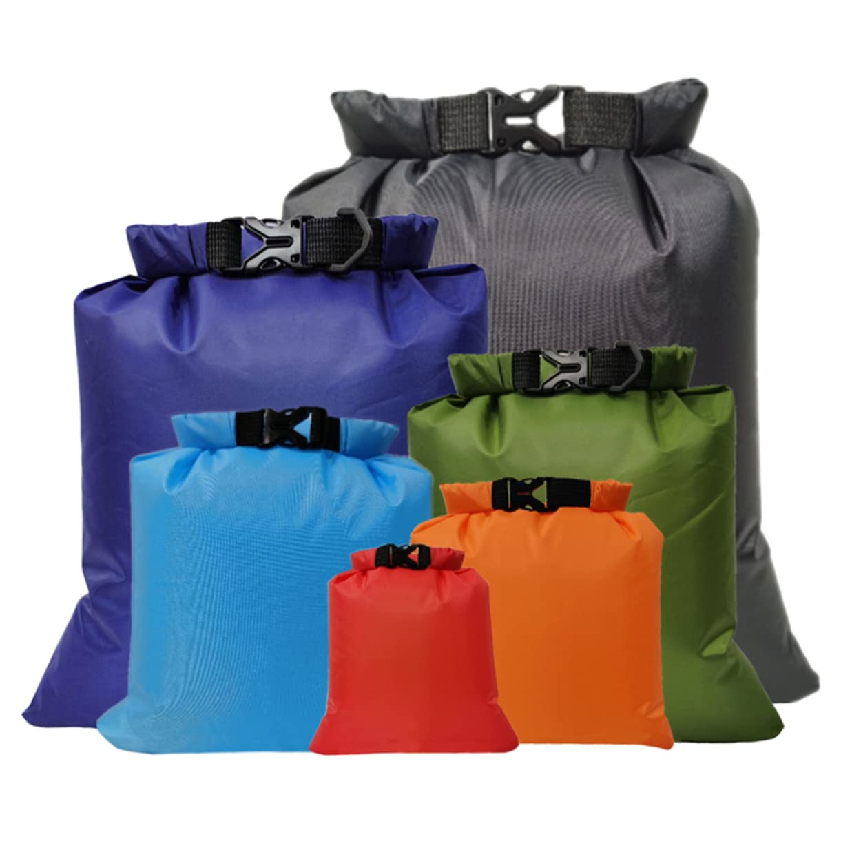 Toddmomy 12piezas Bolsas Impermeables para Actividades Al Aire Multiusos para Kayak Rafting y Camping Diseño Sellado y Resistente Al Agua para Proteger Equipos Humedad