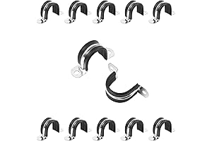 1 Inch Reinforced Pipe Strap, 2 Holes U Bracket Cable Clamp Hanger...