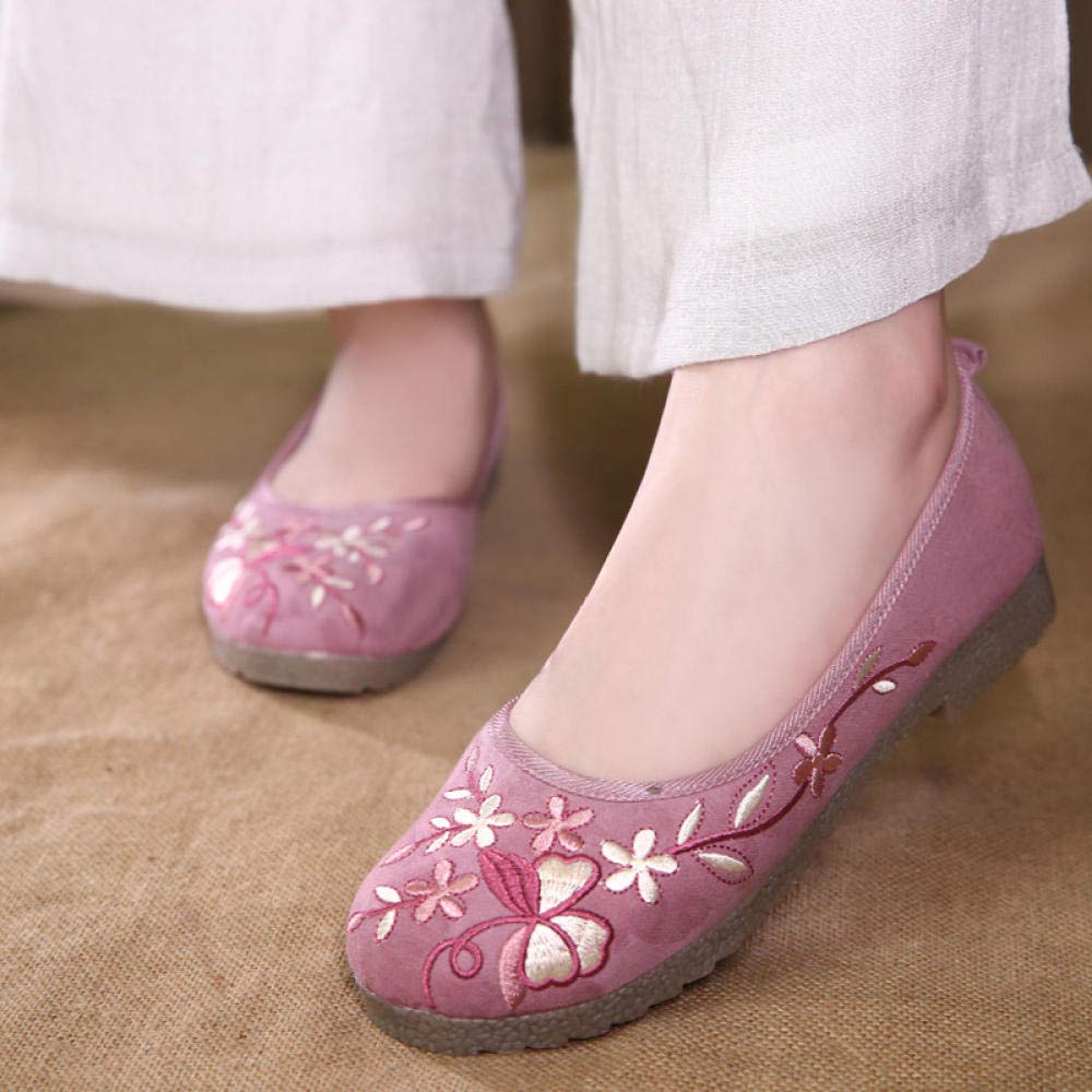 Scarpe Da Ballo Cinesi Old Pechino &ndash; Zeppe In Tessuto Ricamato Donna 8 US