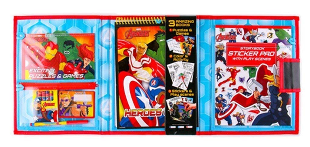 Marvel Avengers Story & Activity Fold-Out Case