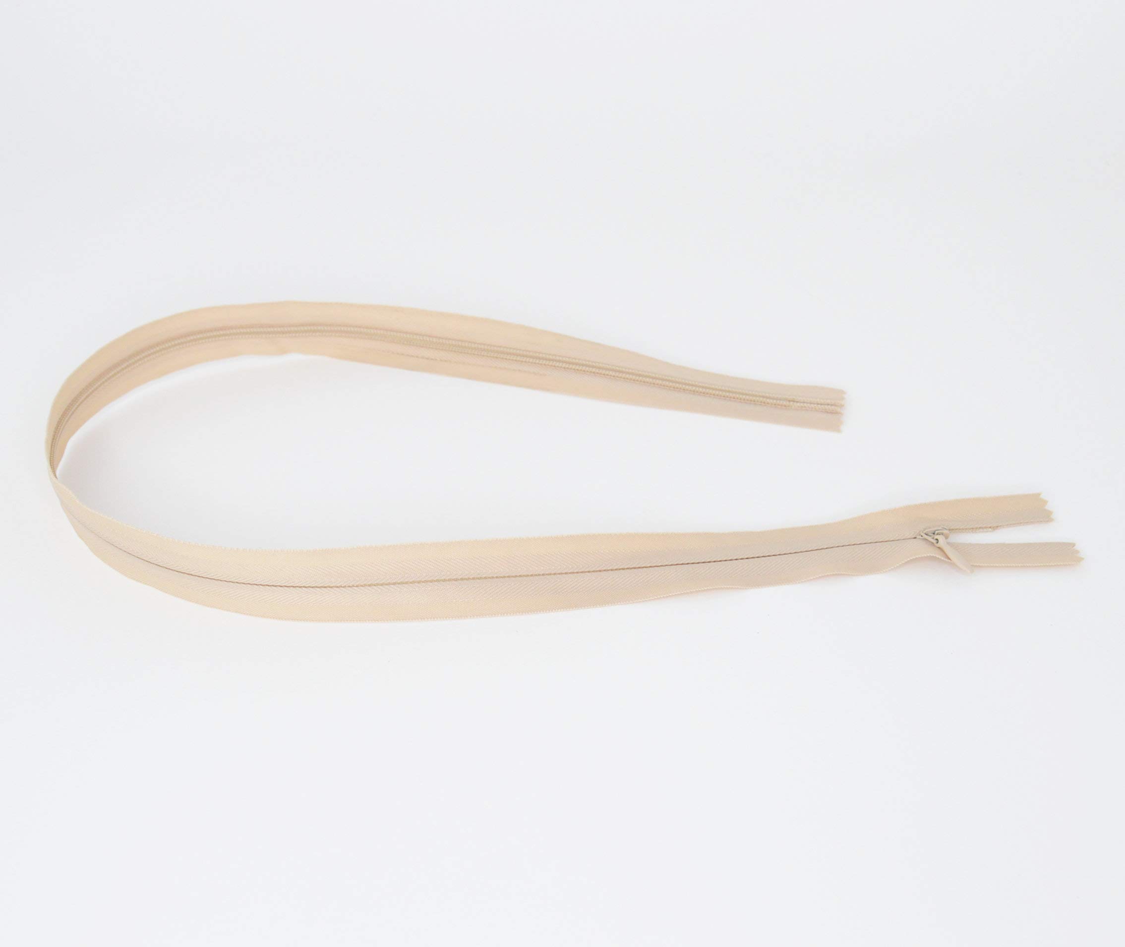 ACCESSOIRES LEDUC Trimz Invisible Zip RVNAVN3 Cremallera, Nailon, Beige
