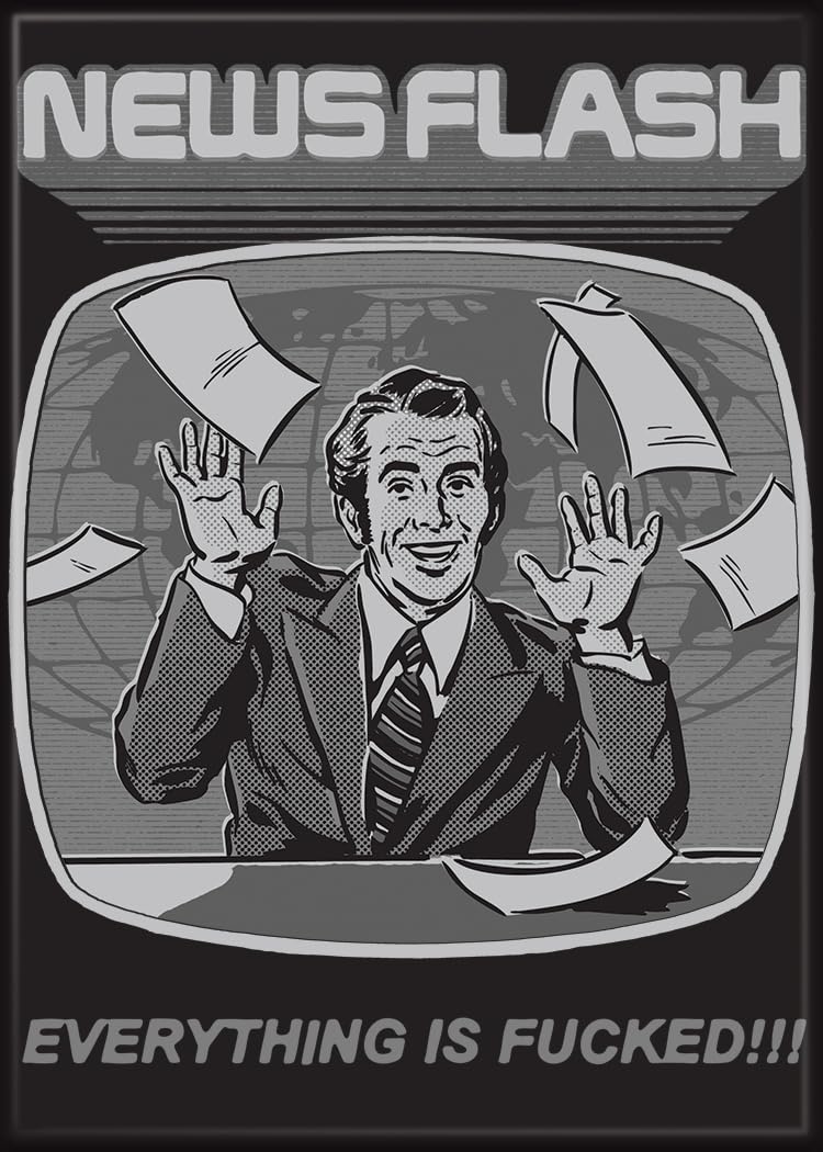 Amazon.com: Ata-Boy Steven Rhodes News Flash 2.5 x 3.5 Inch Magnet for  Refrigerators and Lockers : Home & Kitchen