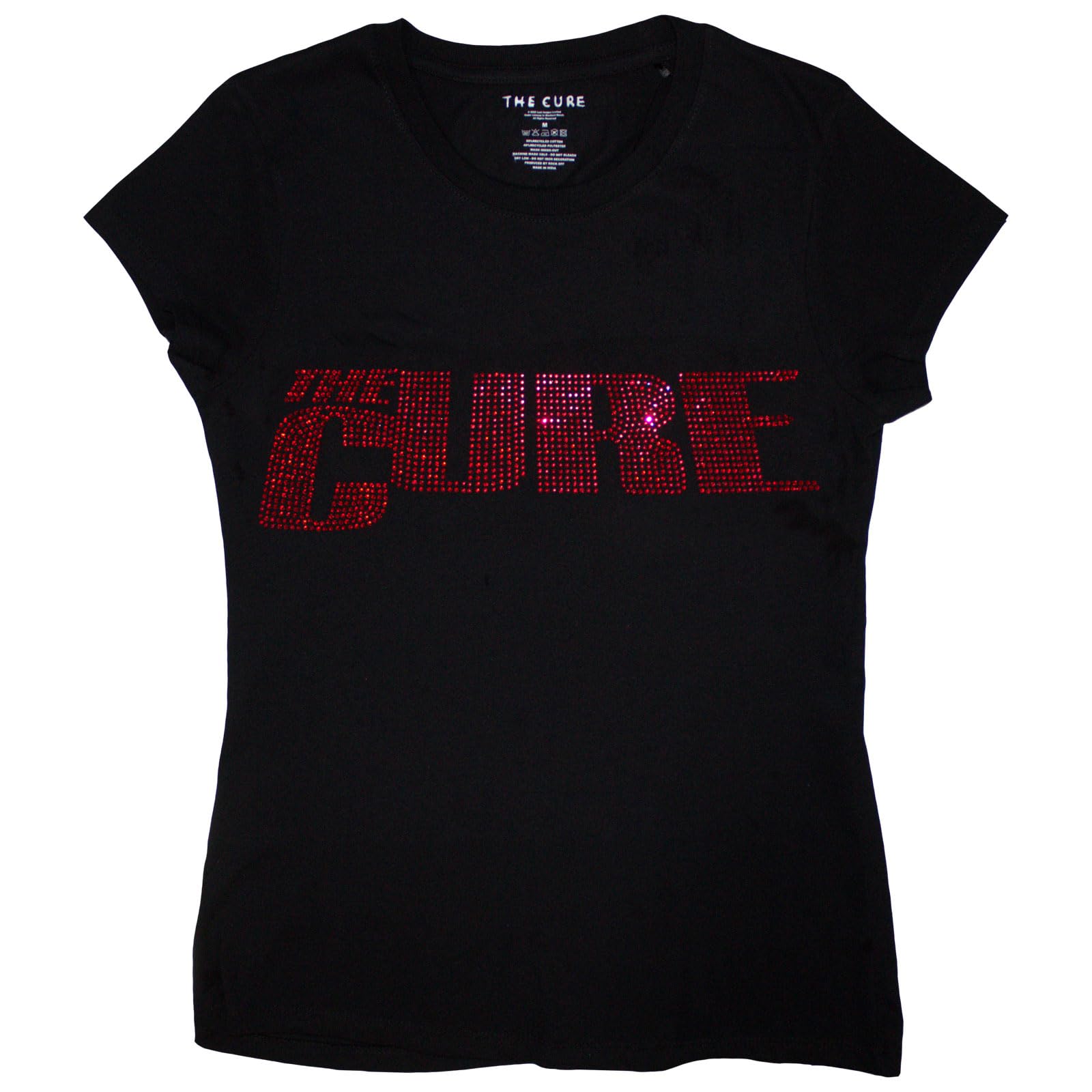 The Cure Diamonte Band Logo Skinny Fit T Shirt
