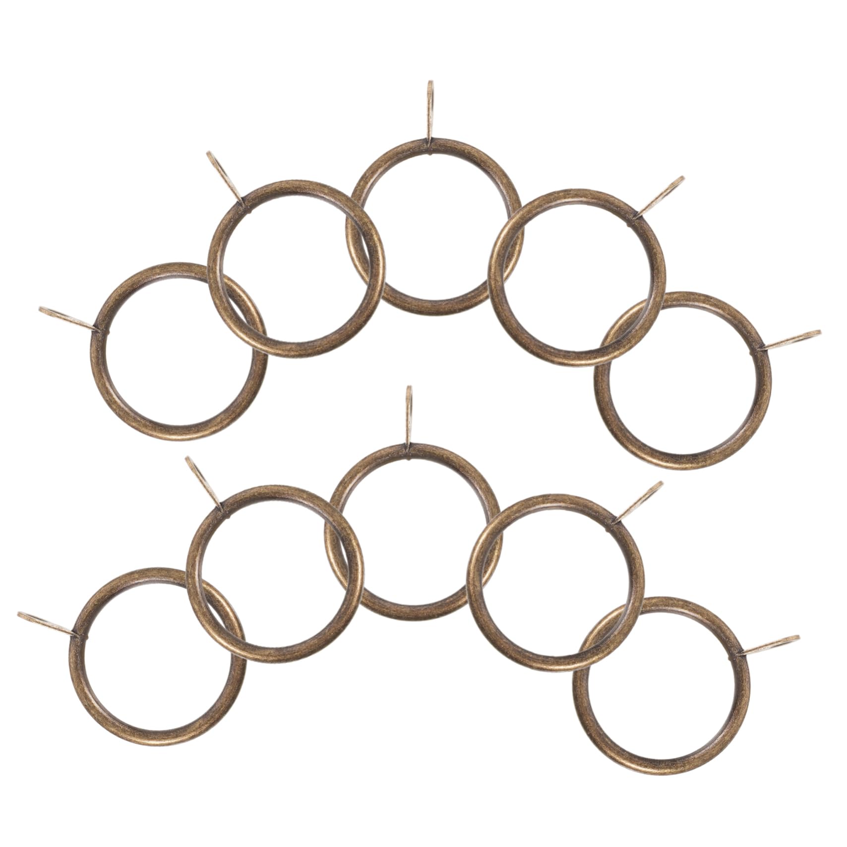 Luxshiny 1set Shower Curtain Rings Eyelet Drapery Hangers Stylish for Bathroom Decor Rustproof and Silent Operation 20pcs