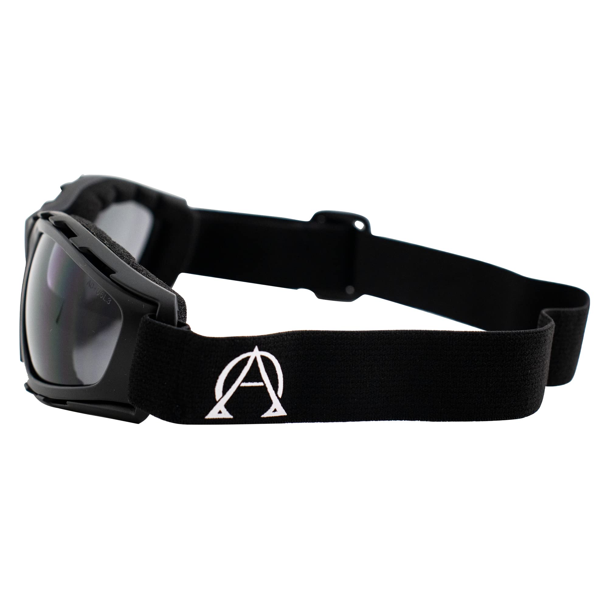 Alpha Omega Sport & Moto Occhiali di Sicurezza Equitazione Z87.1 Wraparound Imbottito Nero Telaio w/Smoke Lens