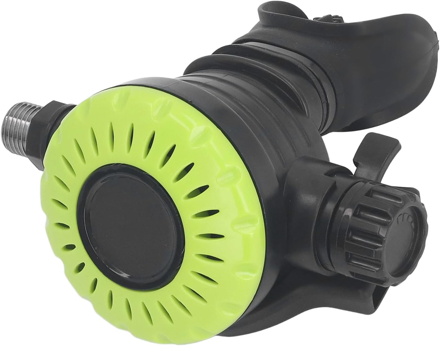 Naroote Diving Breathing Valve, Diving Medium Pressure Hose Easy Installation Stable and Reliable ABS Stainless Steel Silicone for Snorkeling (Green)
