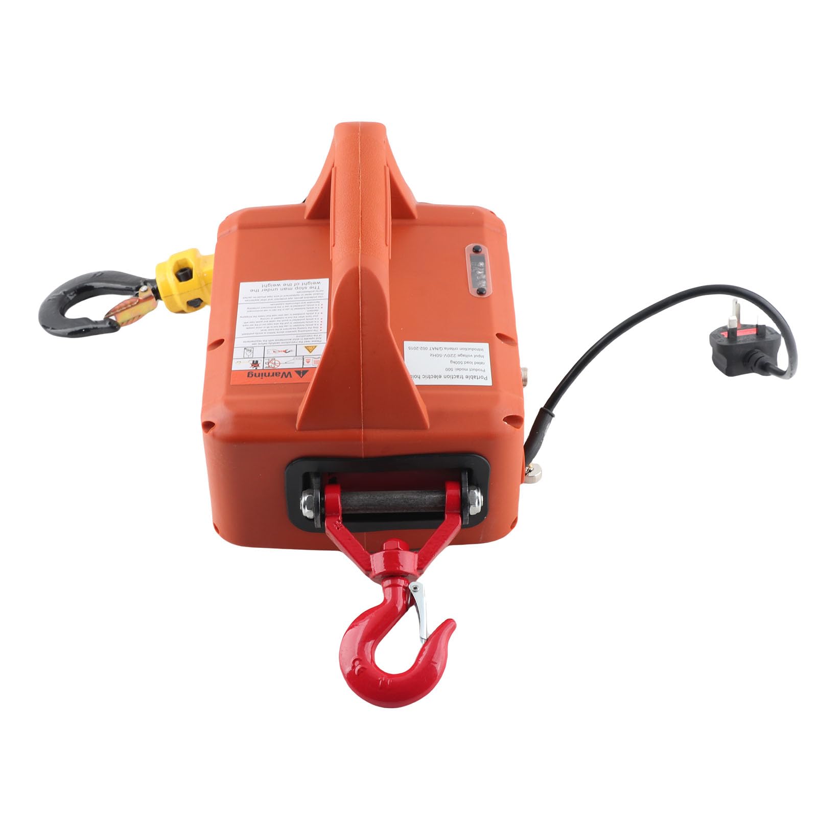 Elektryczna Wciągarka Linowa 1500W, Stal Ocynkowana, Wyciągarka do Ciężkich Prac, Wtyczka UE 220V