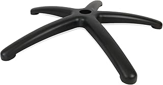 OfficeWorld Range Base de Torniquete Silla de Oficina de Repuesto de Aluminio Fundido a presión en Negro, diámetro del Orificio Central Ø 50mm, Capacidad de Carga hasta 120 kg