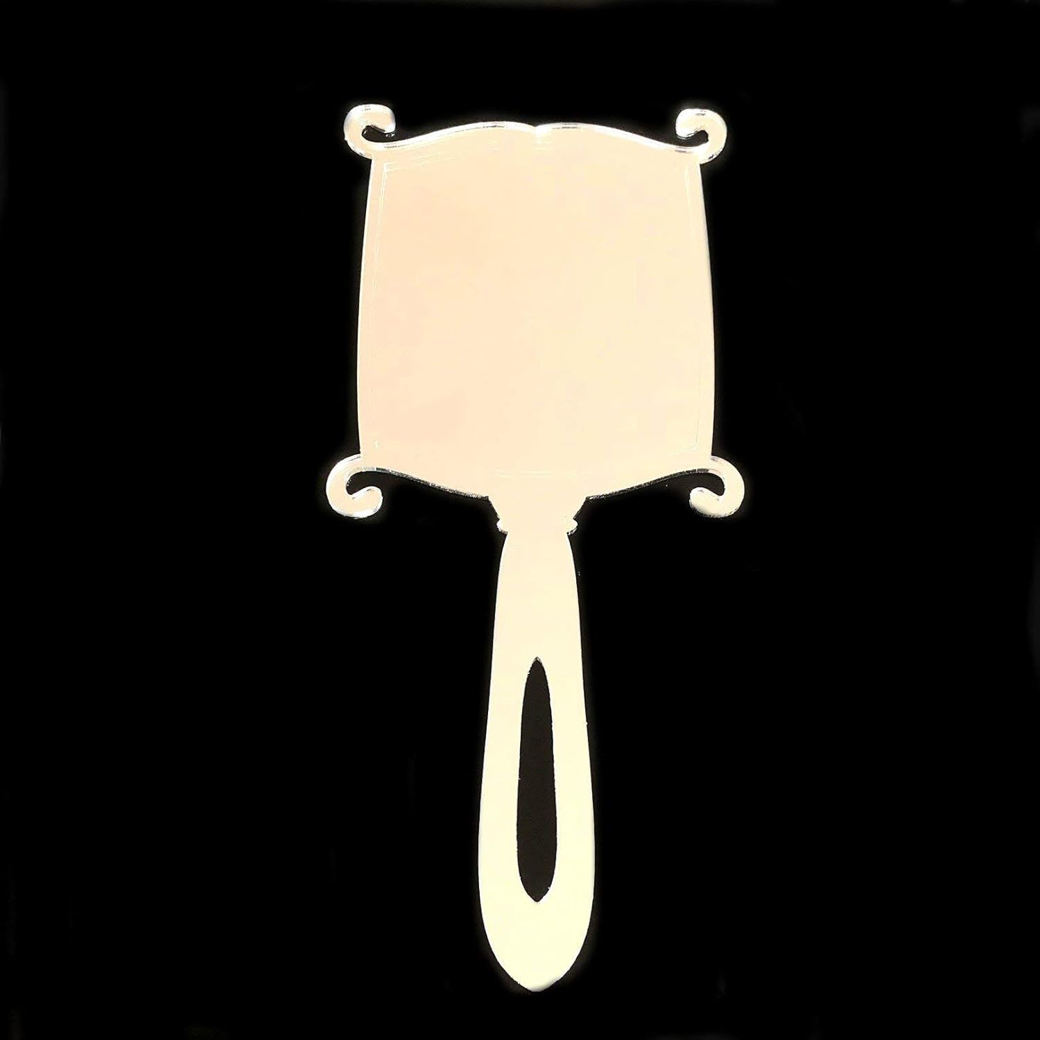 Super Cool Creations Art Deco Rectangular Shaped Hand Held Mirrors - 35cm x 17cm - Engraved