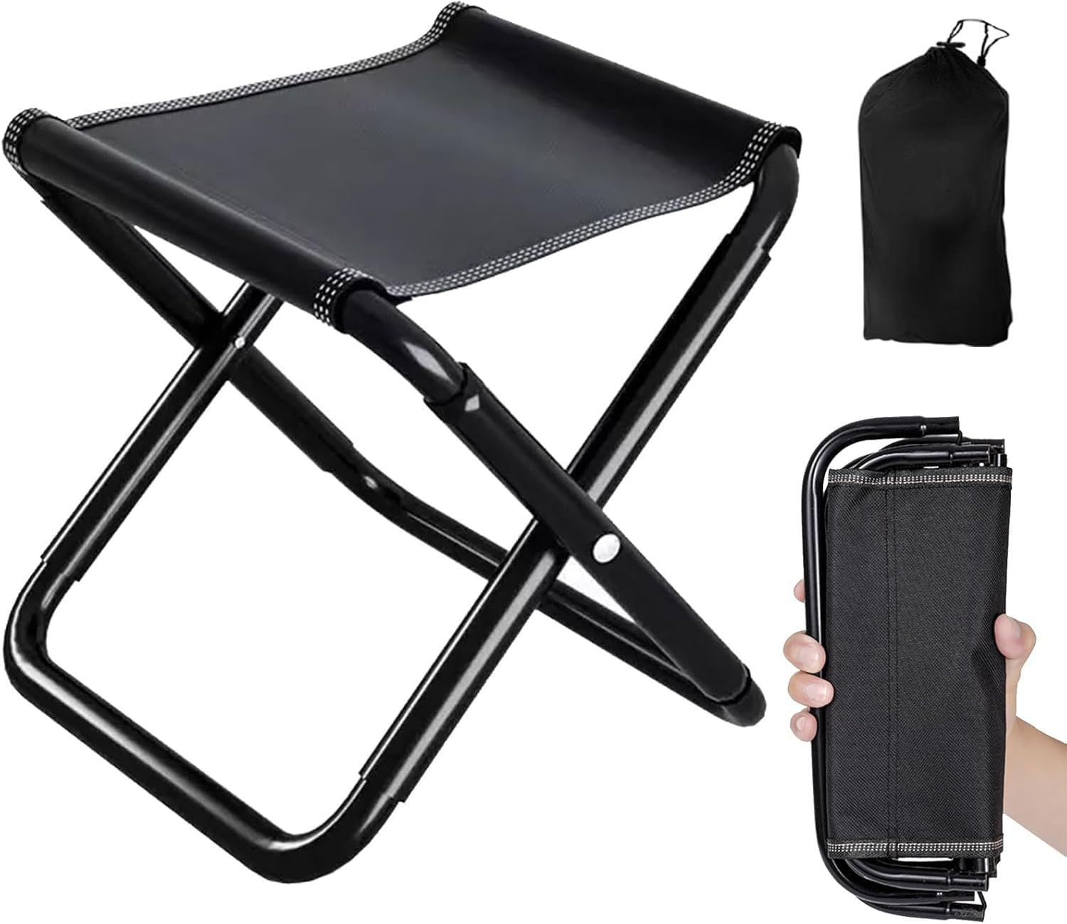 TaiXinYuly taburetes Plegables portátiles,taburetes de Pesca Plegables, Banqueta Plegable Portatil con Bolsa de Transporte, Taburetes Plegables para Actividades al Aire Libre como Pesca,Senderismo,