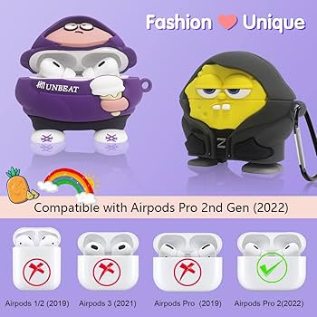 Amazon | [2個] AirPods Pro 第2世代 漫画キャラクターケース