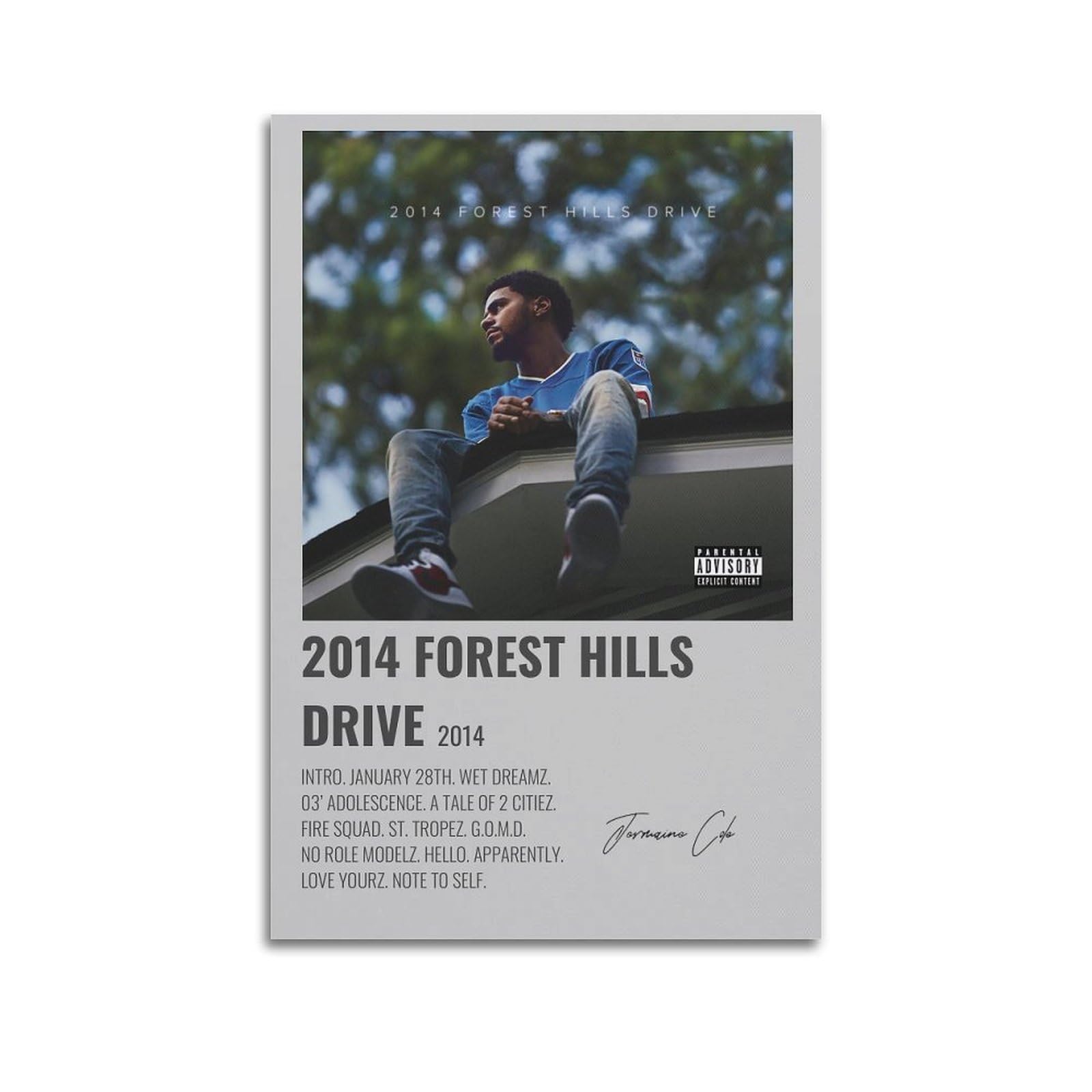 Amazon.com: J Poster Cole 2014 Forest Hills Drive Album Art Rap