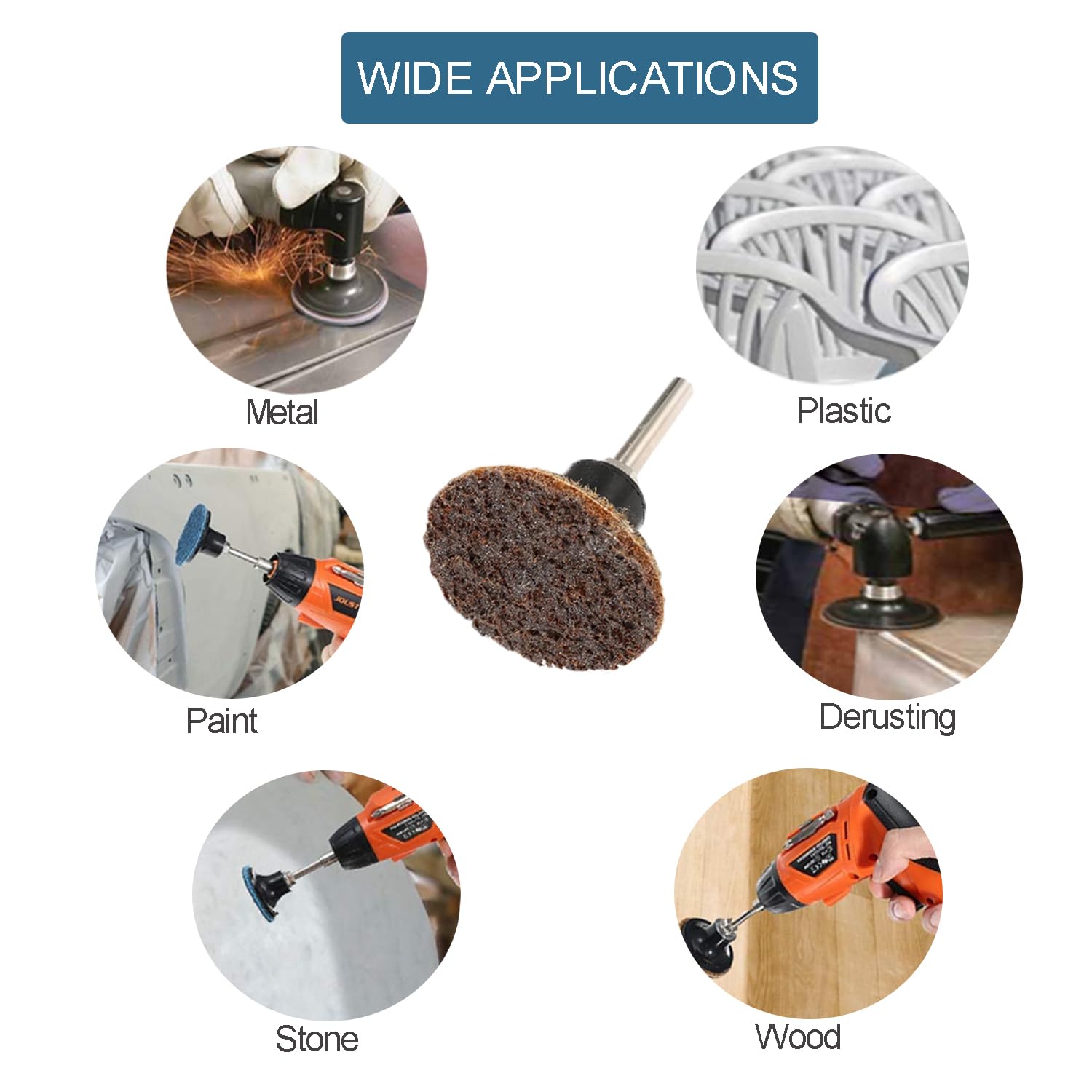 Coarse Sanding Discs - 25 Pack for Die Grinder -7