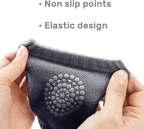 Miniatura 7 de Kalevel Rodilleras para gatear para bebés, protectores antideslizantes para bebé niño y niña (2 pares)